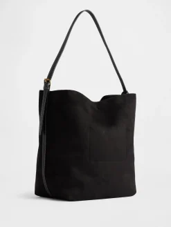 Vegan Suede Bucket Bag