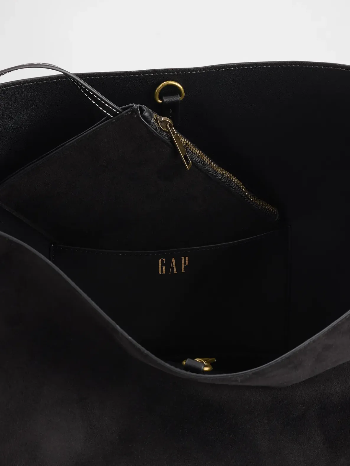 Vegan Suede Bucket Bag