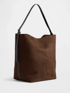 Vegan Suede Bucket Bag