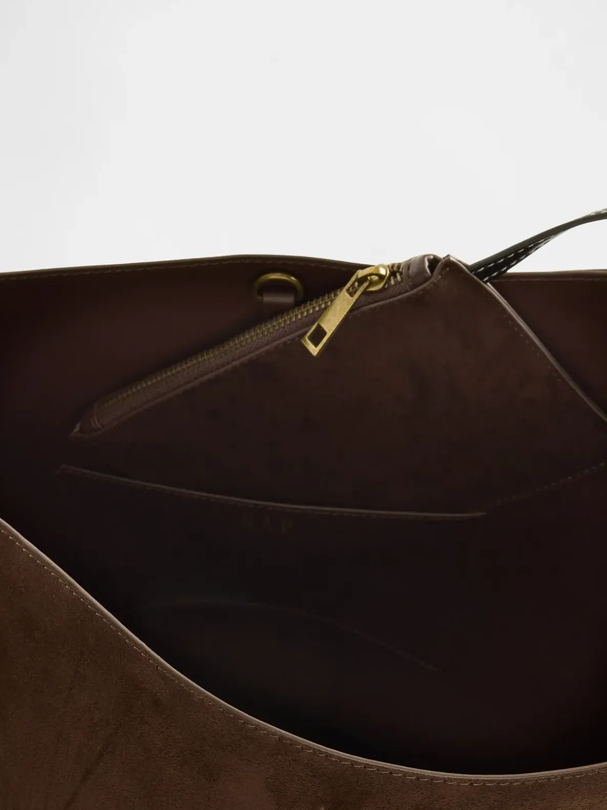Vegan Suede Bucket Bag