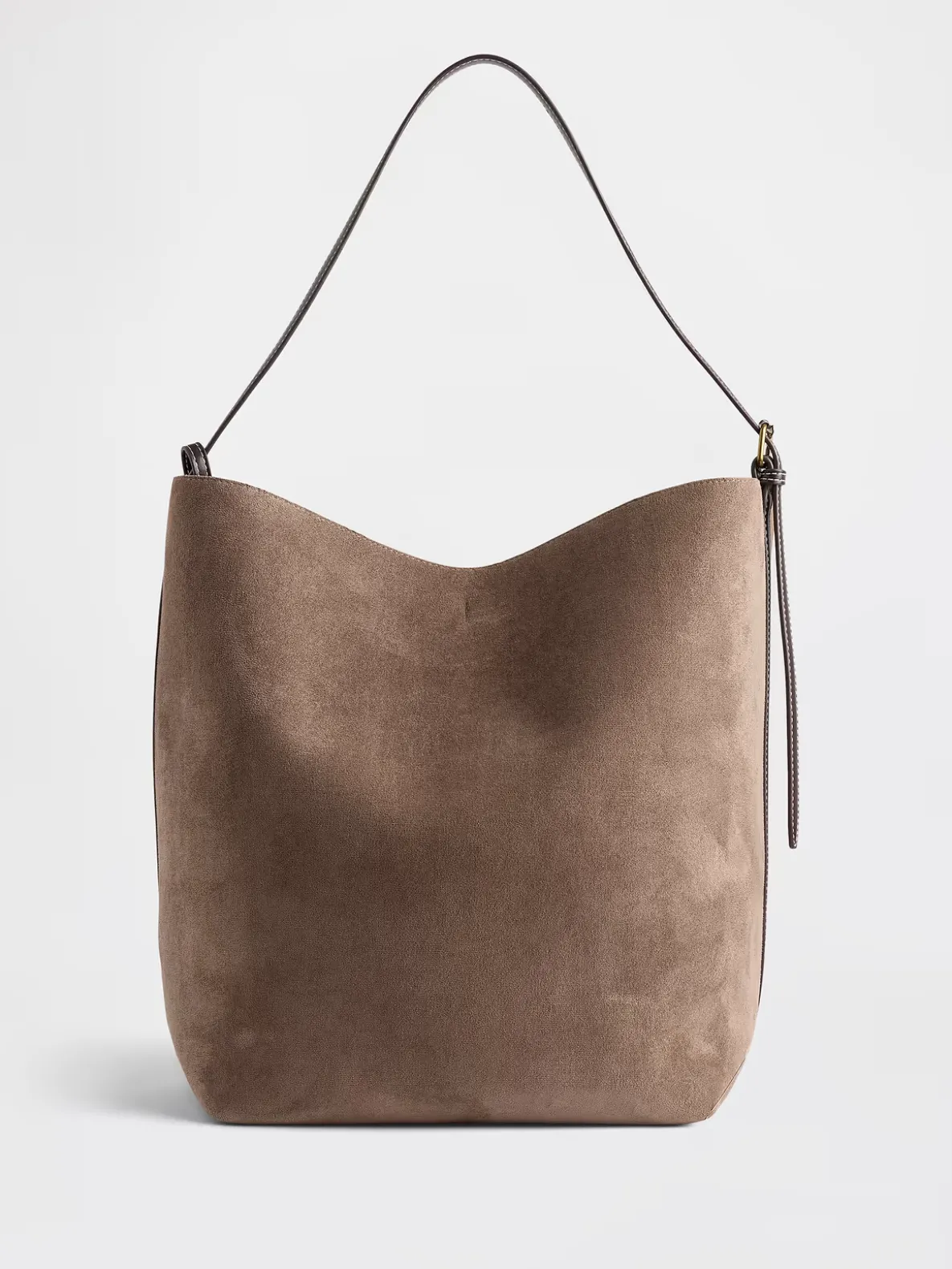 Vegan Suede Bucket Bag
