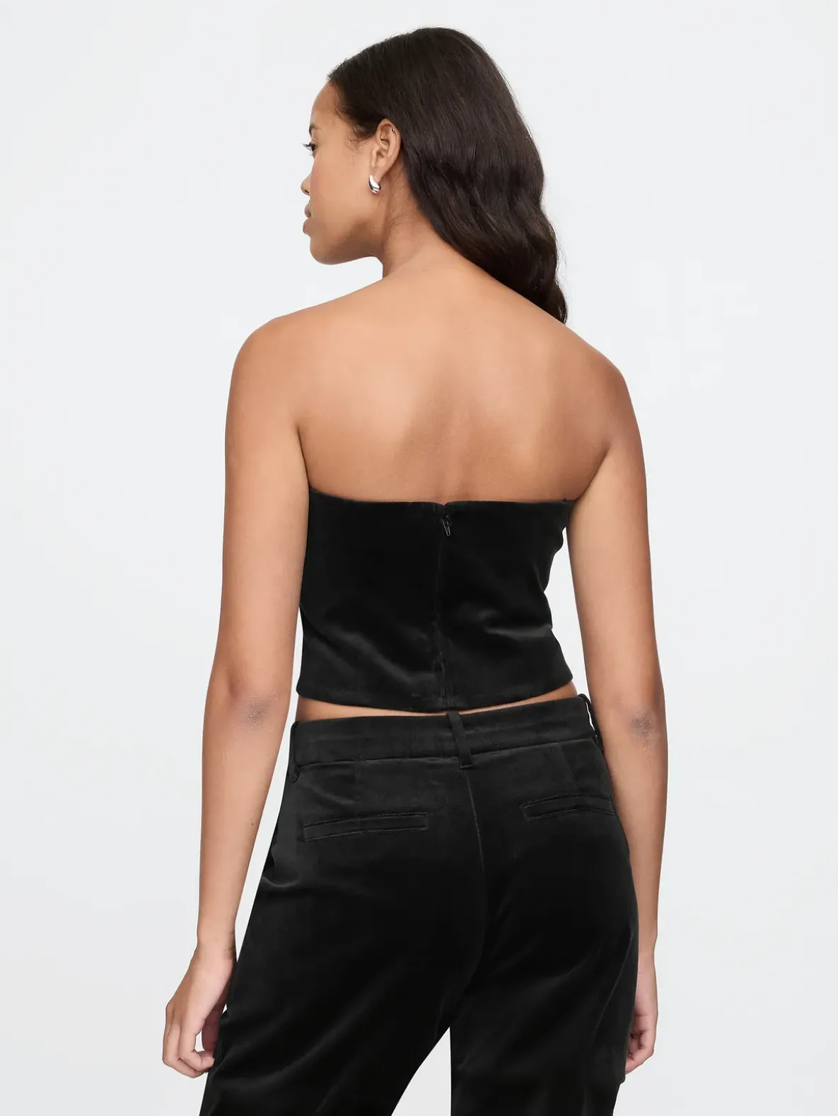 Velvet Crop Tube Top