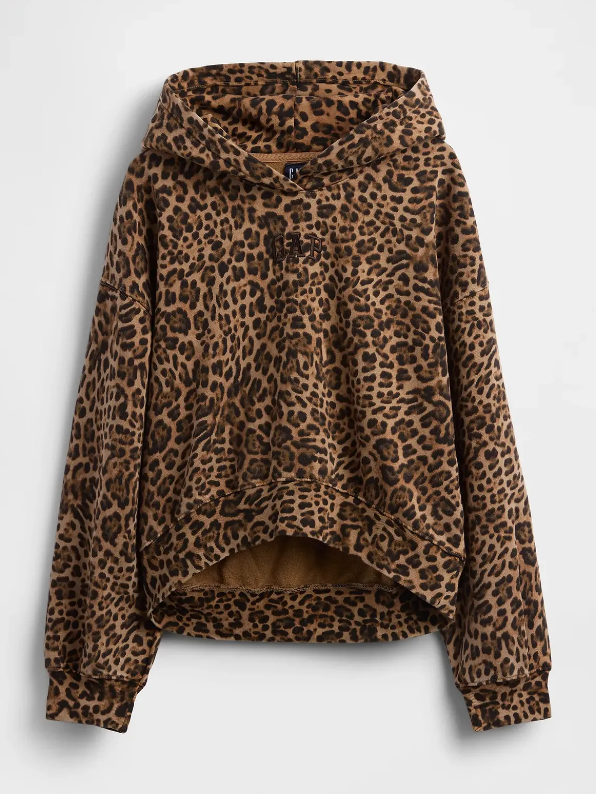 VintageSoft Crop Logo Hoodie