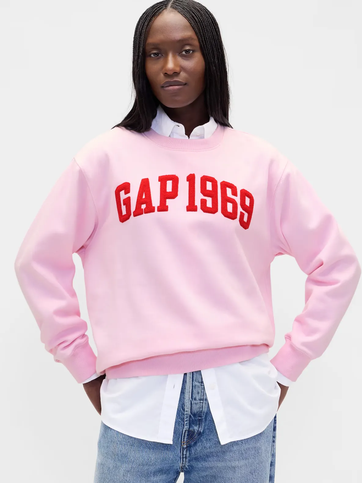 VintageSoft Gap Logo Tunic Sweatshirt