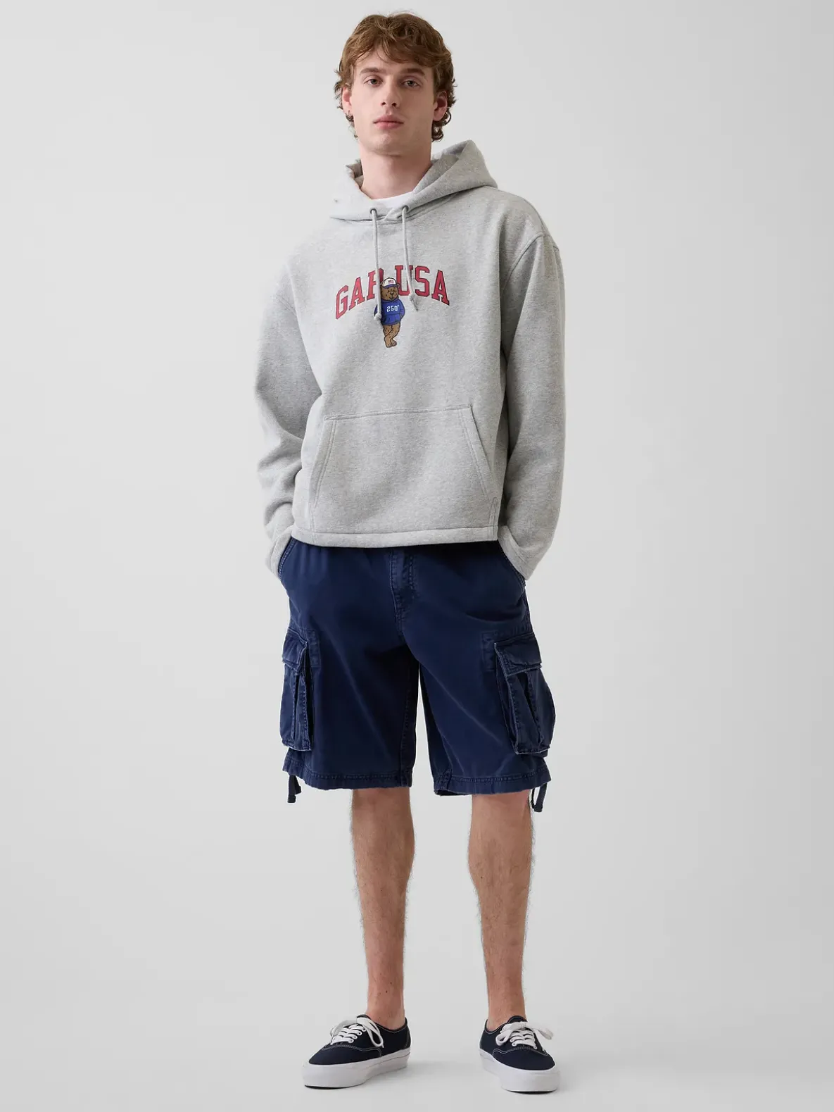 VintageSoft Oversized Americana Logo Hoodie