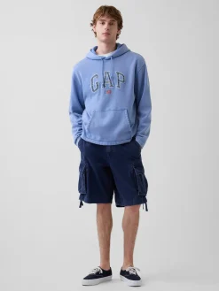 VintageSoft Oversized Americana Logo Hoodie