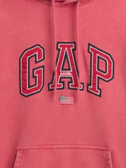 VintageSoft Oversized Americana Logo Hoodie