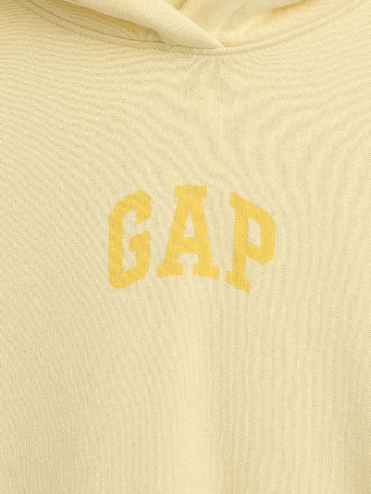 VintageSoft Oversized Crop Logo Hoodie