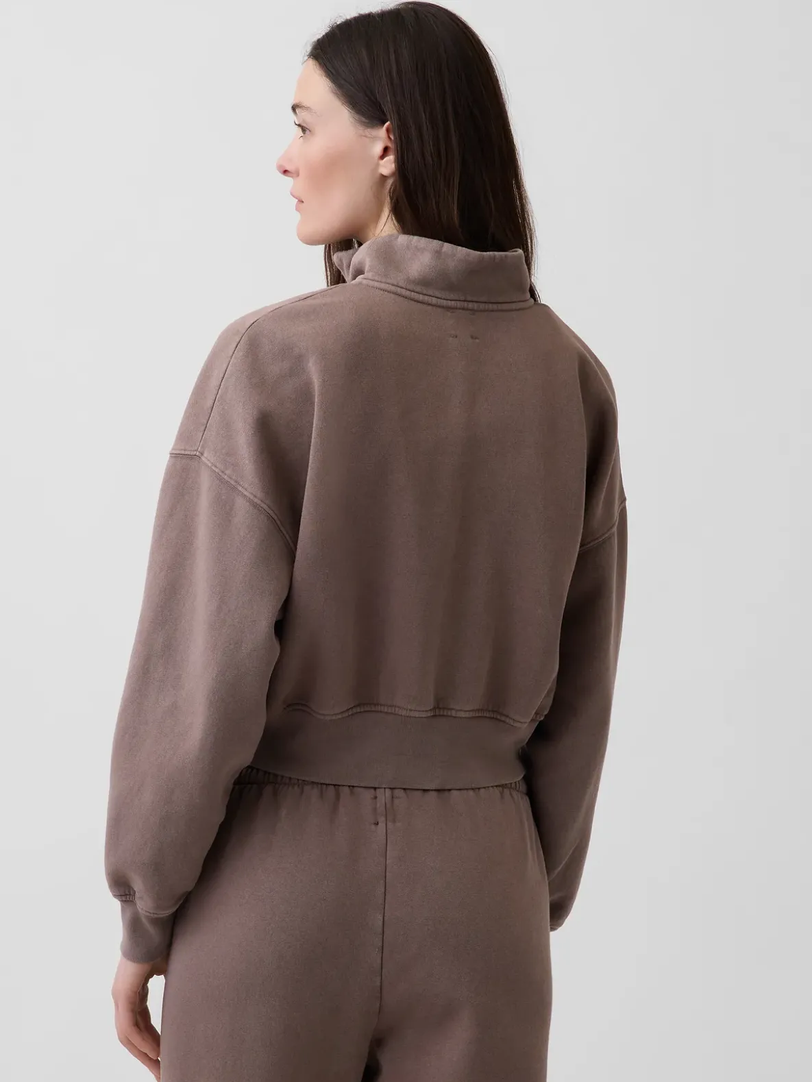 VintageSoft Oversized Half-Zip Wedge Pullover