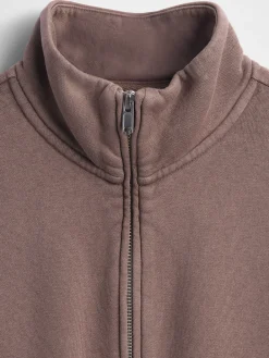 VintageSoft Oversized Half-Zip Wedge Pullover