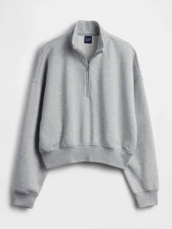 VintageSoft Oversized Half-Zip Wedge Pullover