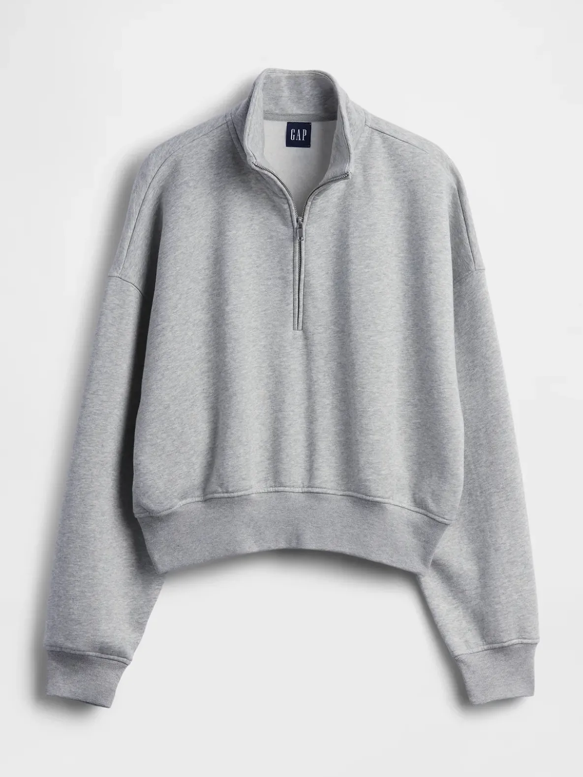 VintageSoft Oversized Half-Zip Wedge Pullover