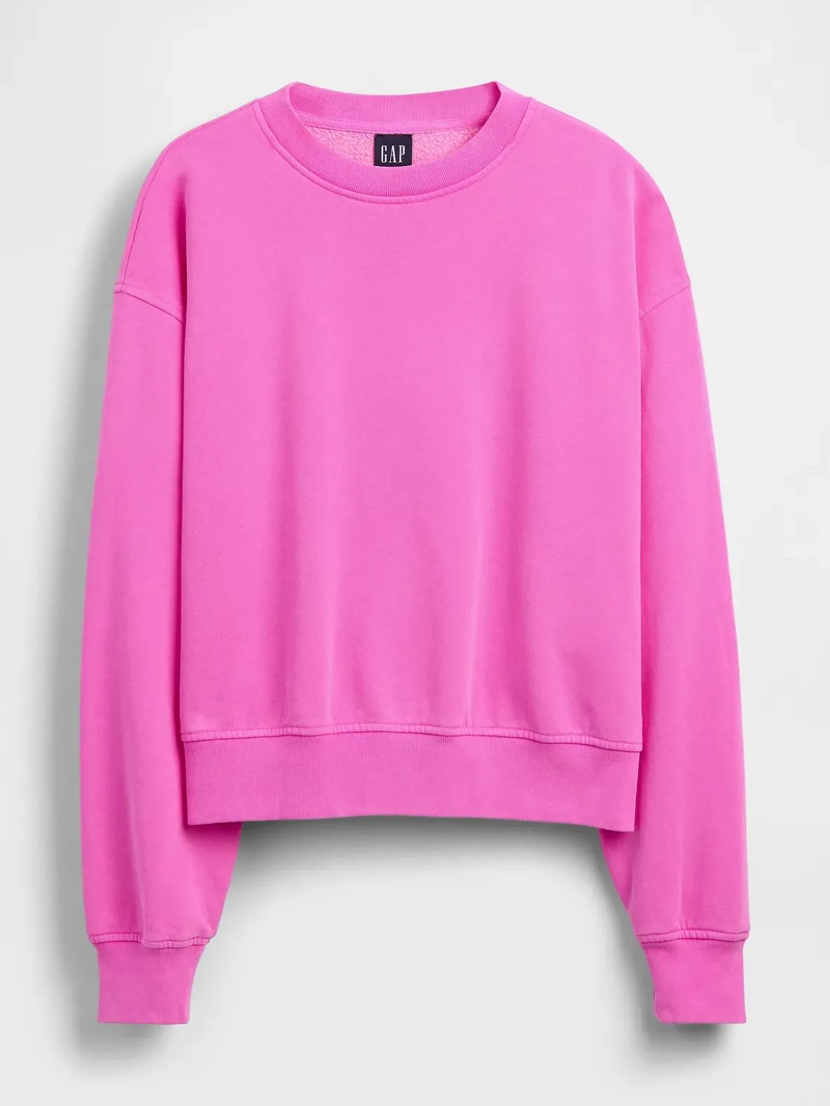 VintageSoft Oversized Split-Hem Sweatshirt