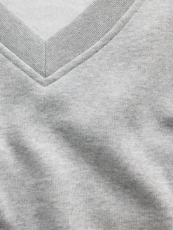 VintageSoft Oversized V-Neck Sweatshirt