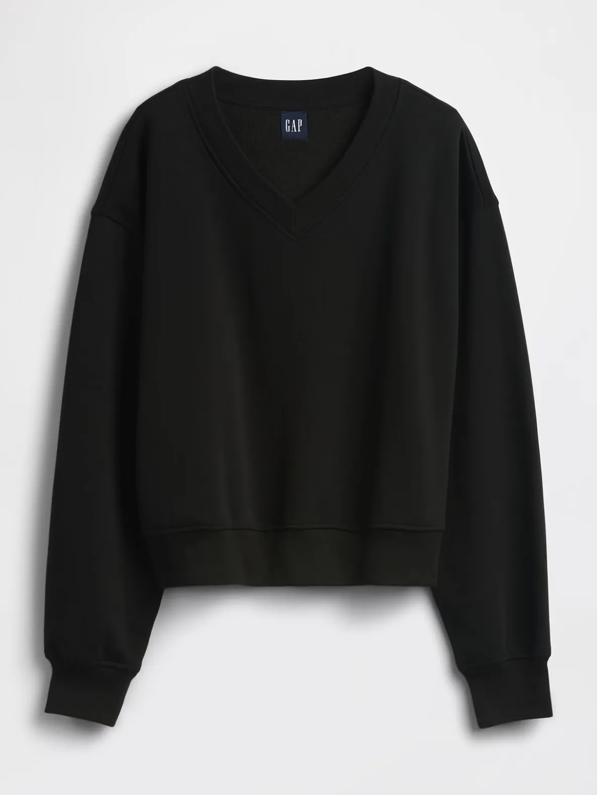 VintageSoft Oversized V-Neck Sweatshirt
