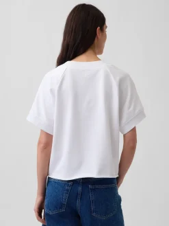 VintageSoft Terry Oversized V-Neck Sweatshirt