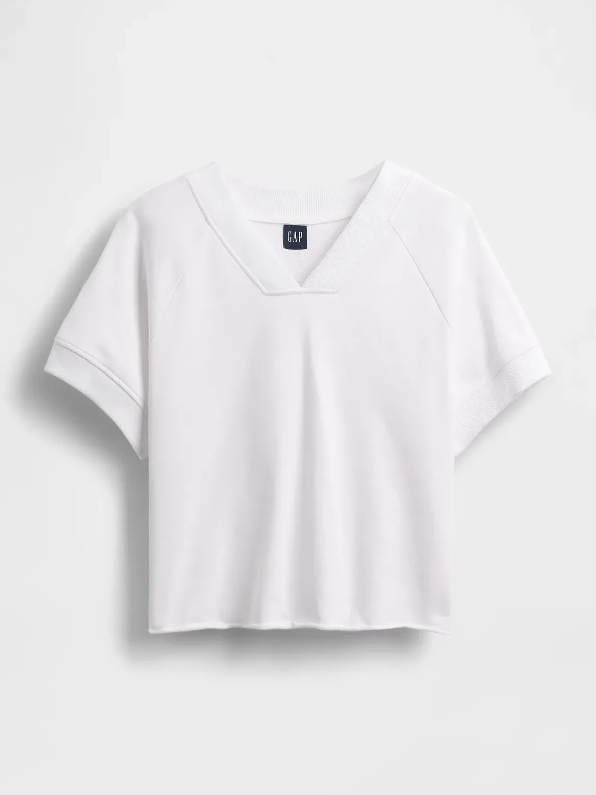VintageSoft Terry Oversized V-Neck Sweatshirt