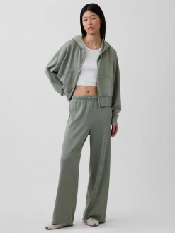 VintageSoft Terry Wide-Leg Sweatpants