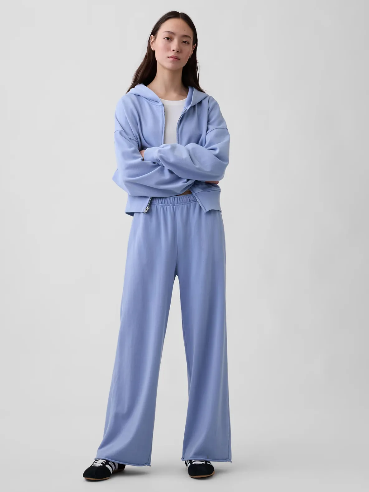 VintageSoft Terry Wide-Leg Sweatpants