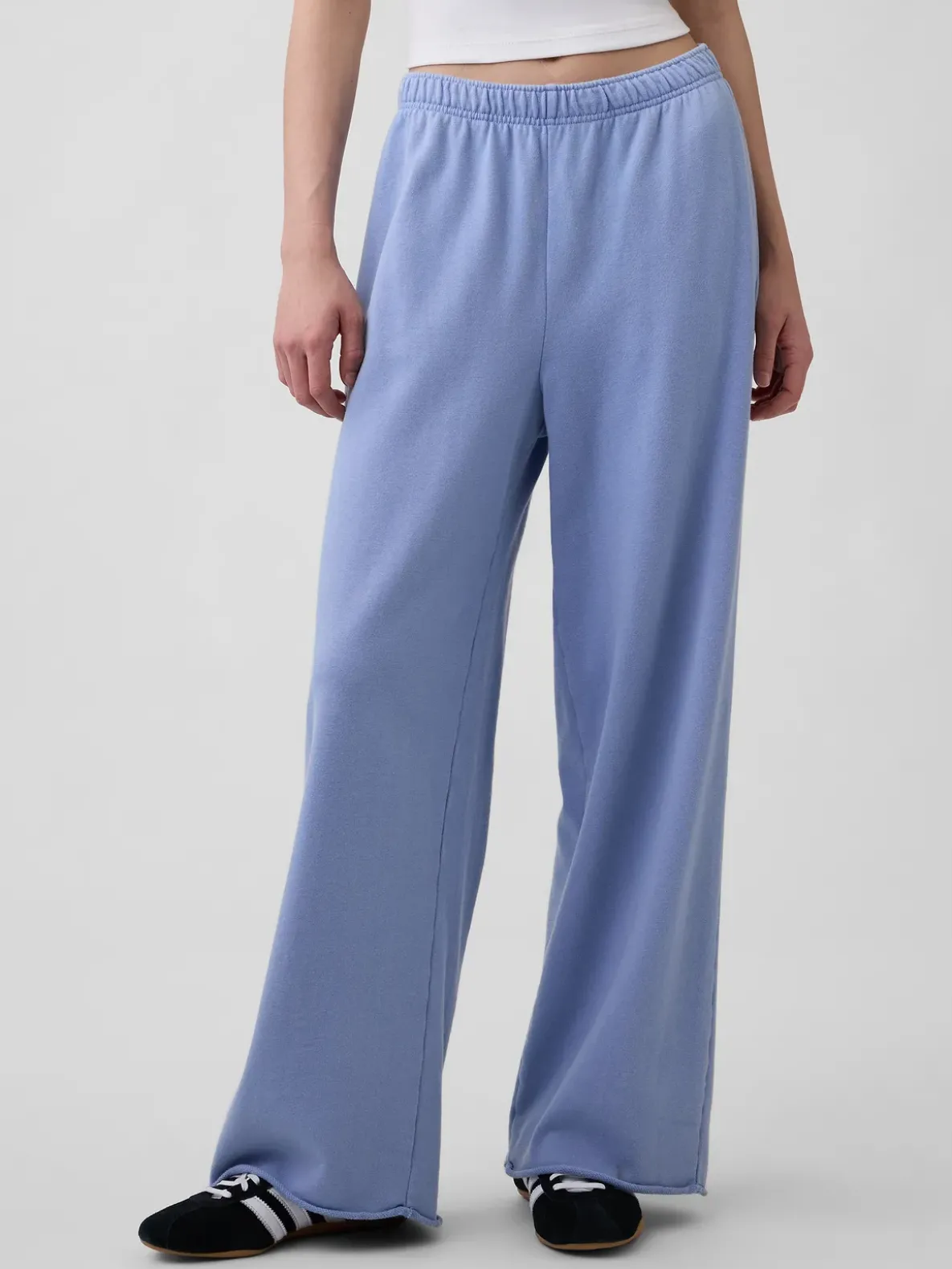VintageSoft Terry Wide-Leg Sweatpants