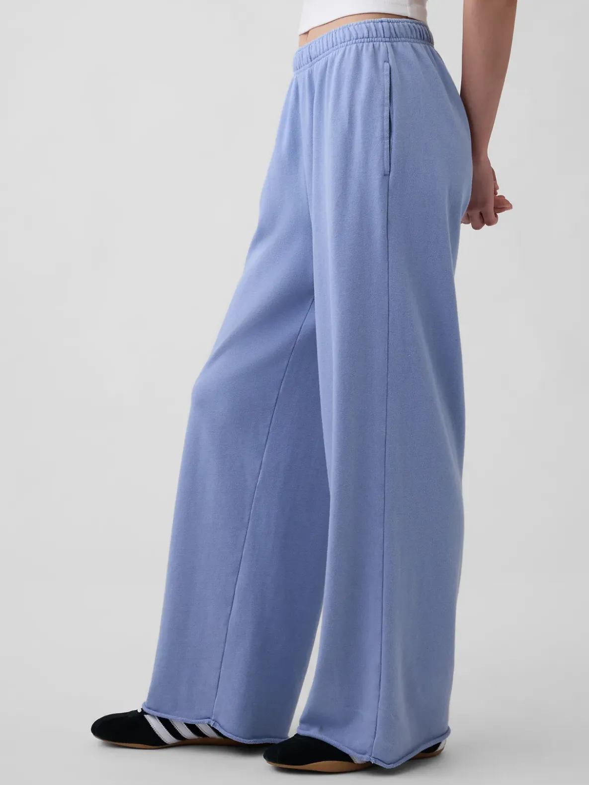 VintageSoft Terry Wide-Leg Sweatpants