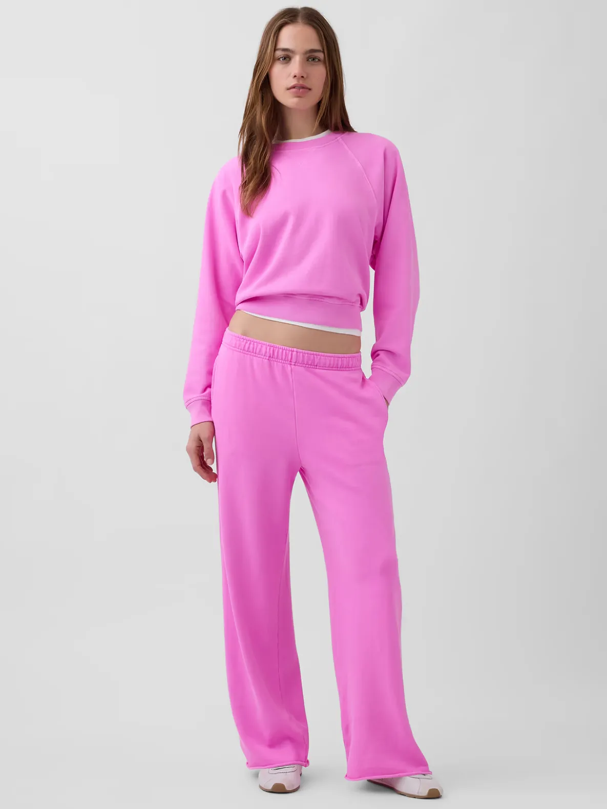 VintageSoft Terry Wide-Leg Sweatpants