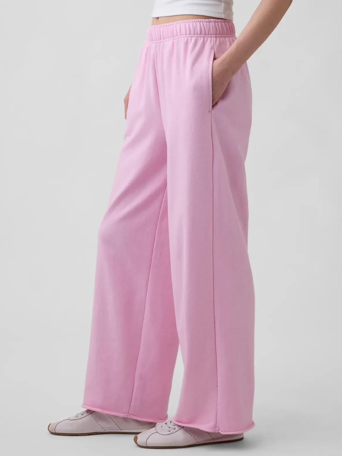 VintageSoft Terry Wide-Leg Sweatpants