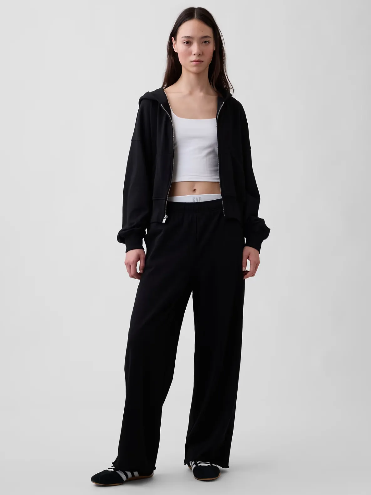 VintageSoft Terry Wide-Leg Sweatpants