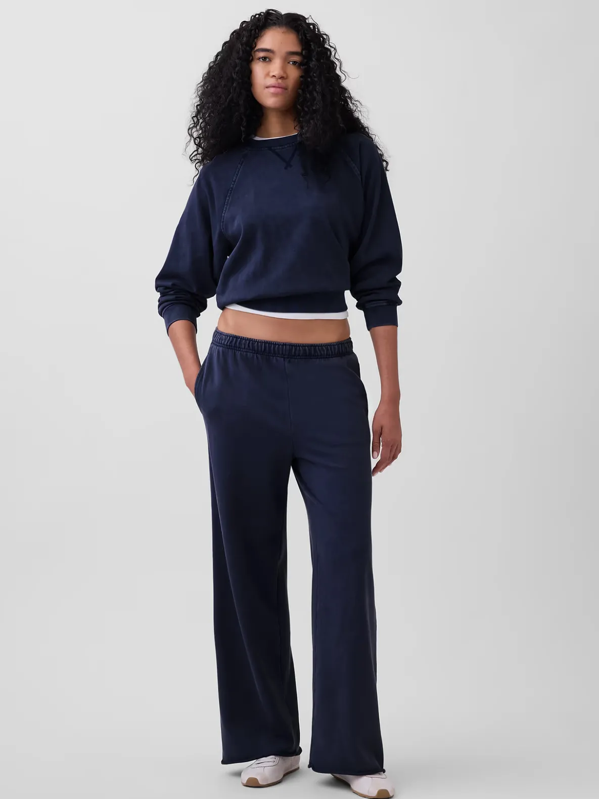 VintageSoft Terry Wide-Leg Sweatpants