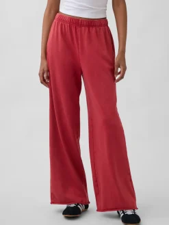 VintageSoft Terry Wide-Leg Sweatpants