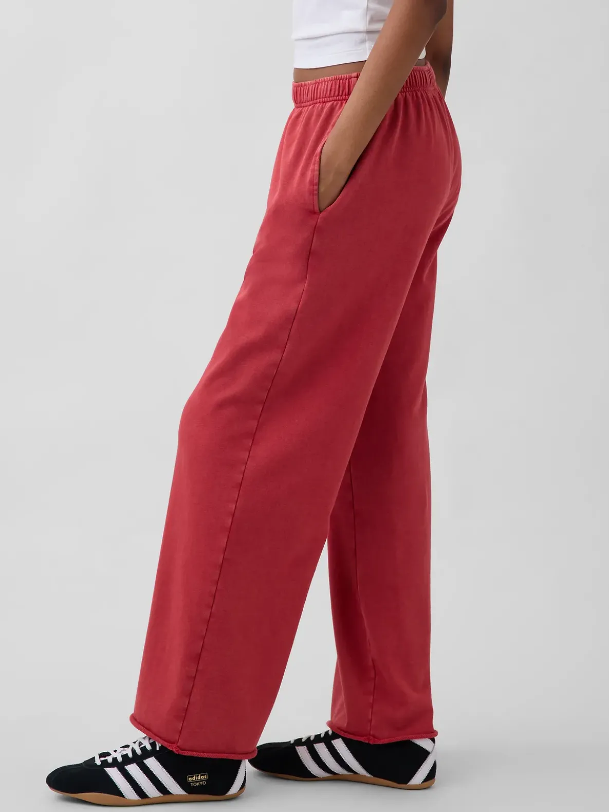 VintageSoft Terry Wide-Leg Sweatpants