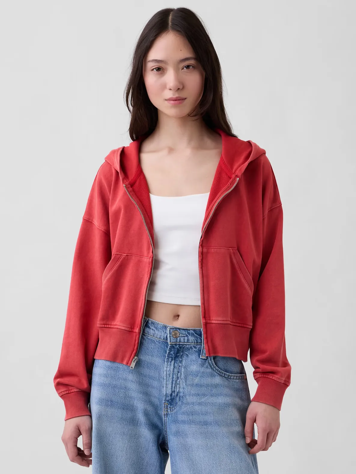 VintageSoft Terry Zip Hoodie