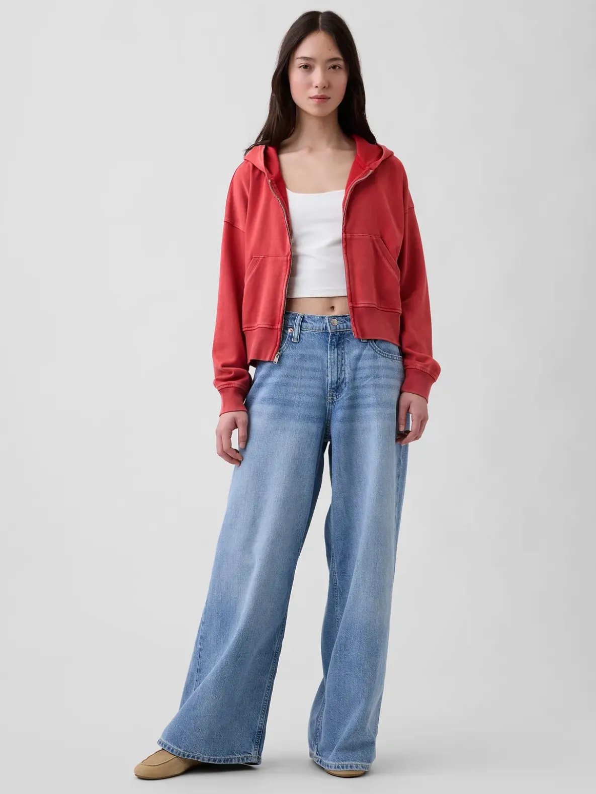 VintageSoft Terry Zip Hoodie