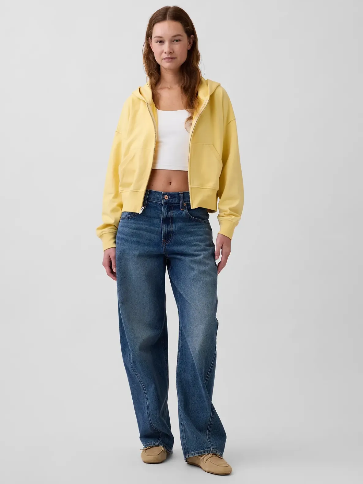 VintageSoft Terry Zip Hoodie
