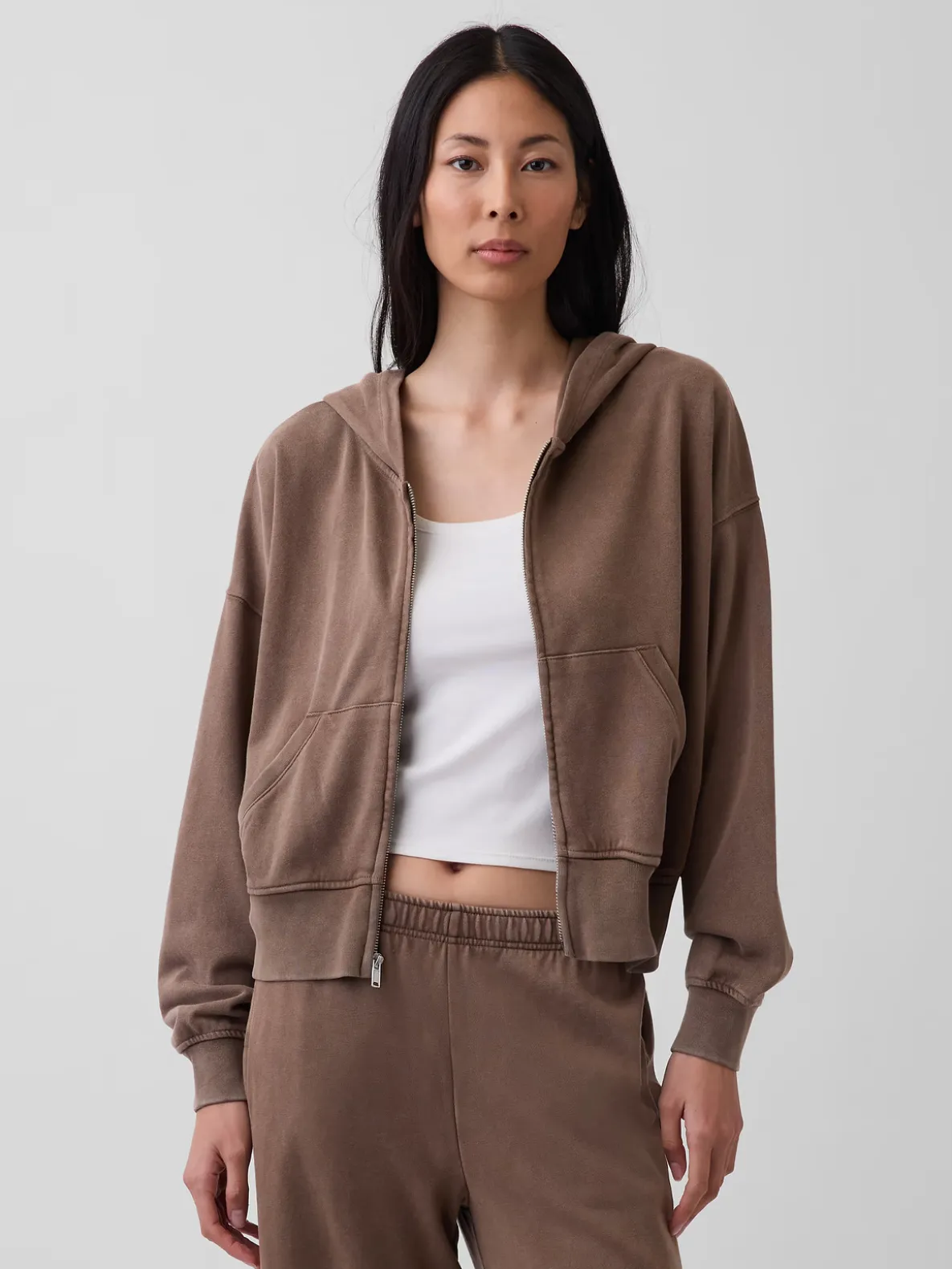 VintageSoft Terry Zip Hoodie
