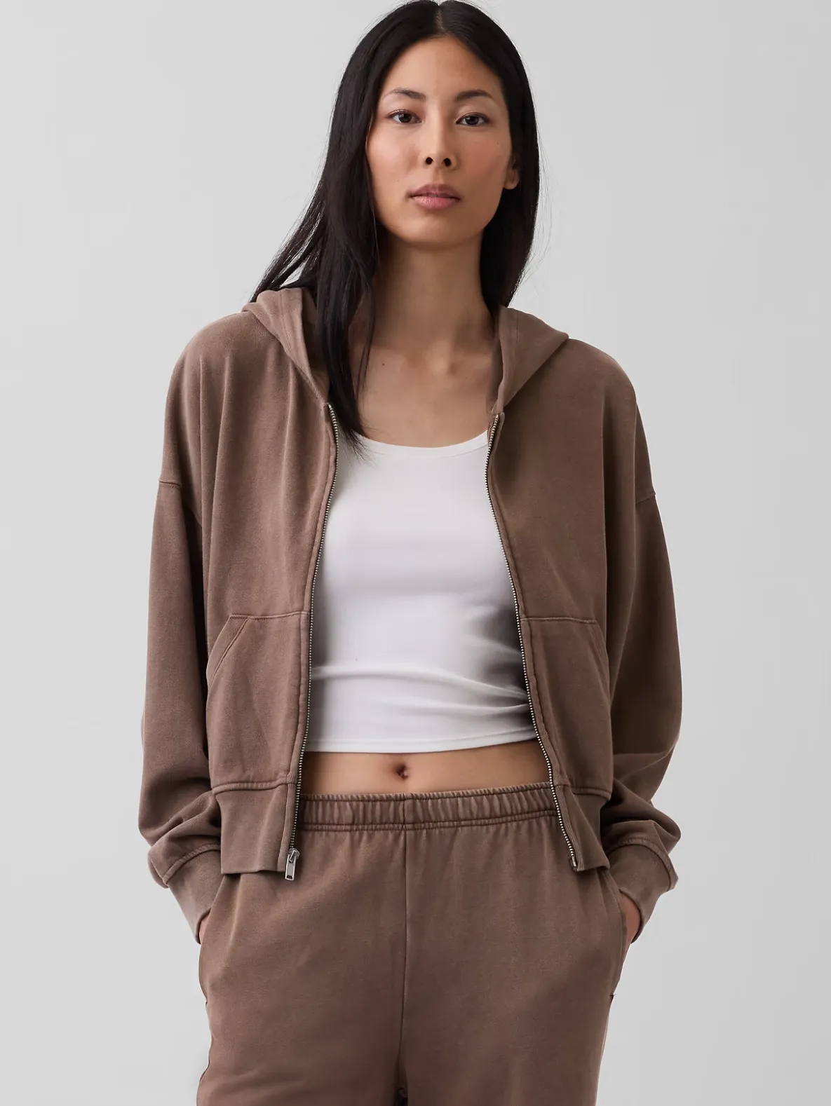 VintageSoft Terry Zip Hoodie