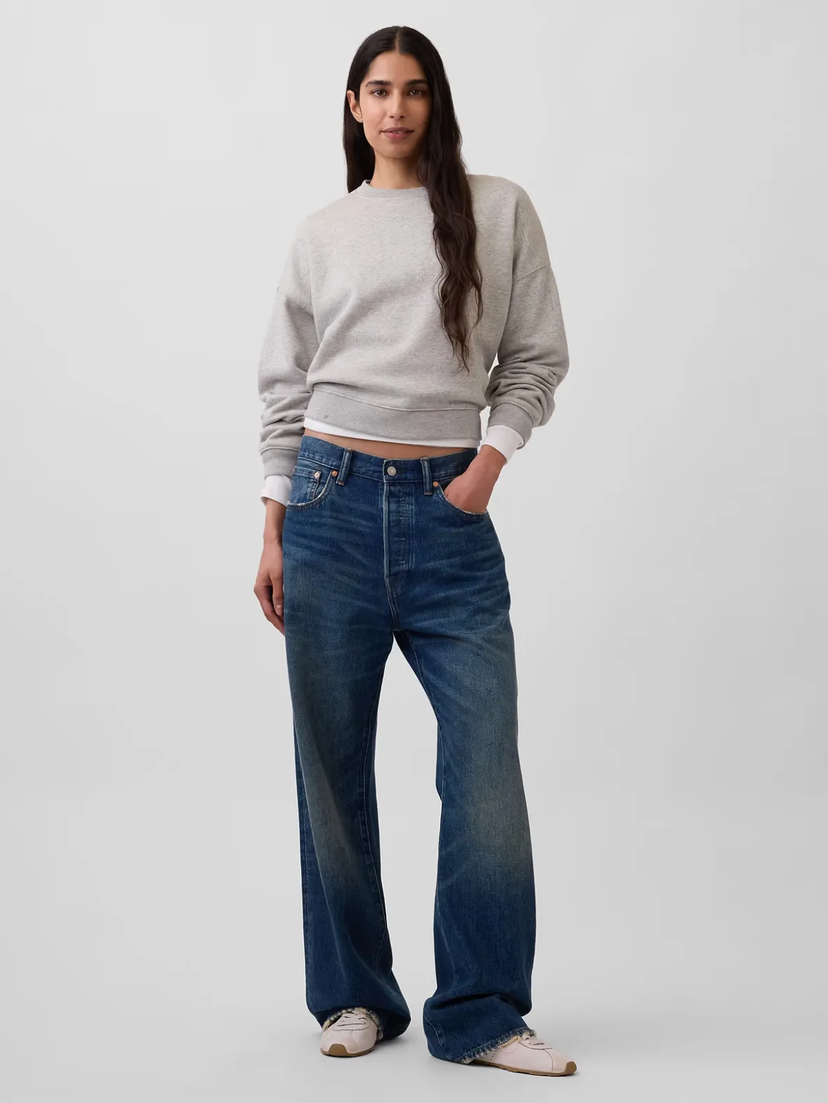 VintageSoft Wedge Crewneck Sweatshirt