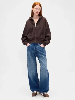 VintageSoft Wedge Zip Hoodie
