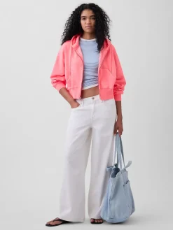 VintageSoft Wedge Zip Hoodie