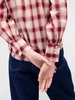 Voile Plaid Shirt
