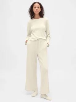 Waffle Wide-Leg PJ Pants