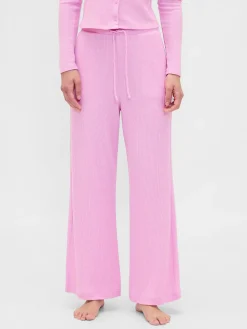 Waffle Wide-Leg PJ Pants