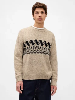 Wool-Blend Roll-Neck Sweater