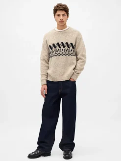 Wool-Blend Roll-Neck Sweater